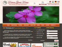 Tablet Screenshot of dumasguesthouse.com